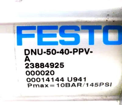 NEW FESTO DNU-50-40-PPV-A PNEUMATIC CYLINDER DNU5040PPVA