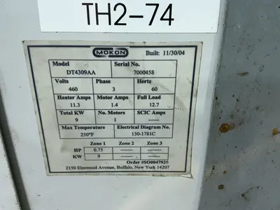 Used 2004 MOKON DT4309AA Misc Plastics Equipment Ohio US | HGR 24 #1482437