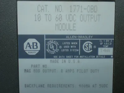 Used ALLENBRADLEY 1771OBD Input / Output Modules Ohio US | HGR 24 #879738