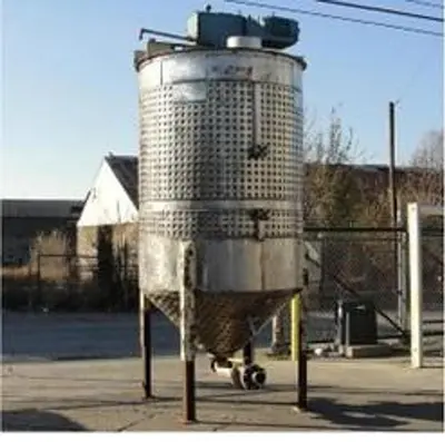 Tank, 1100 Gallon, Will-Flow, Vertical, S/S, 150 PSI Jacketed, Agitated #5991396