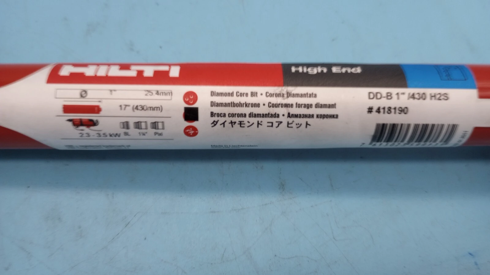 NEW Hilti High End Concrete Diamond Core Drill Bit 418190
