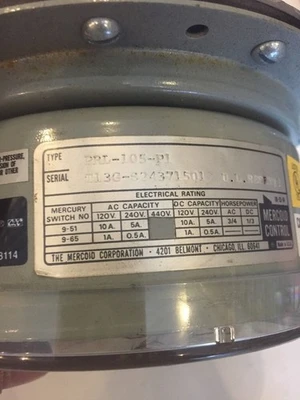NEW Mercoid PRL-105-P1