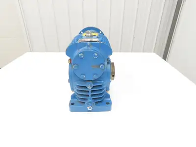 Cone Drive Worm Gearbox 100:1 Reducer 17.5rpm 1.08Hp 1-1/2" Hollow Shaft
