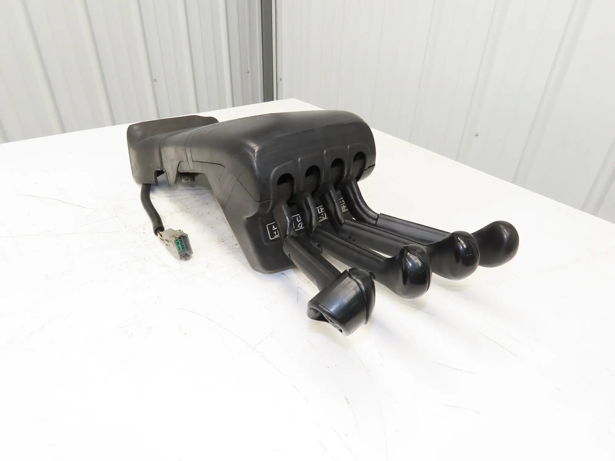 Hyster E100XN Forklift Four Lever Control Assembly Lift Tilt Shift Position READ