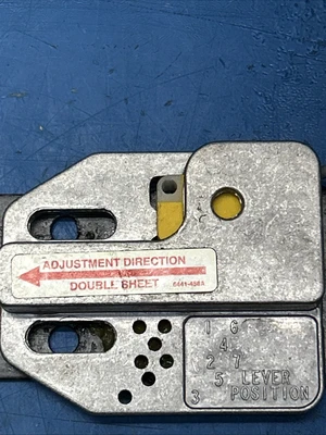 Double Sheet Recognition Detector Adjustable Lever Position 1-7, P/N??+ Warranty