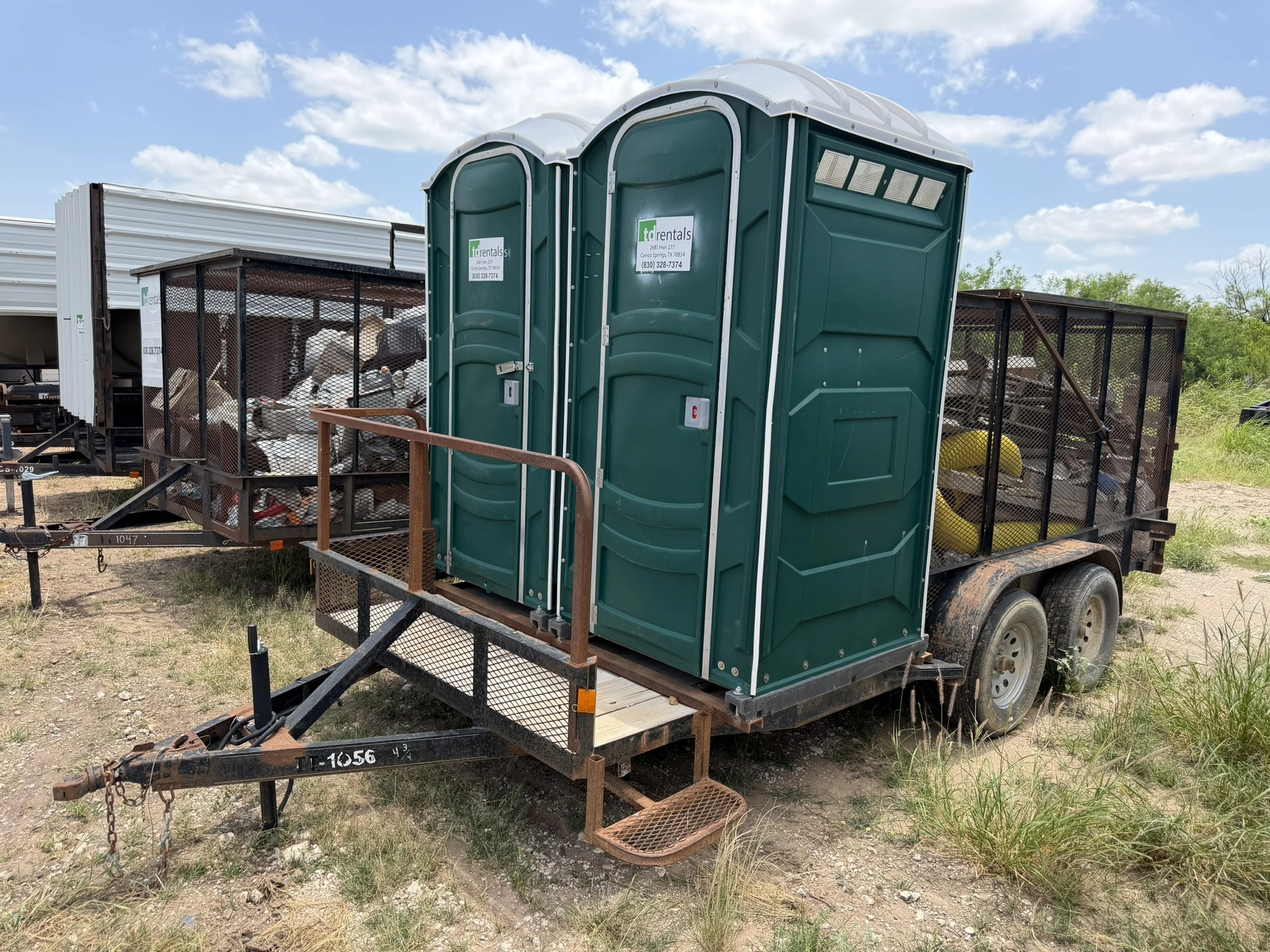 Used 2012 ASSEMBLED TRASH/PORTA JOHN TRAILER Misc Trailers Texas US | Miedema Asset Management Group #1312337