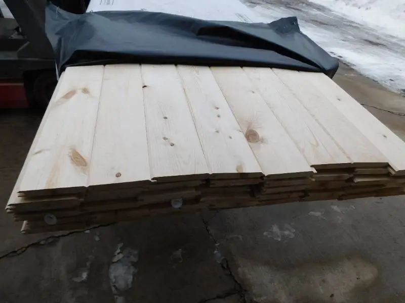 1 x 6 Ponderosa Pine #3 or better Tongue & Groove Reversible  WP4 V Front / Nickel Gap Back - 1024 Linear Feet