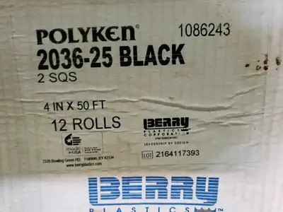 NEW BERRY PLASTICS 2036-25 BLACK