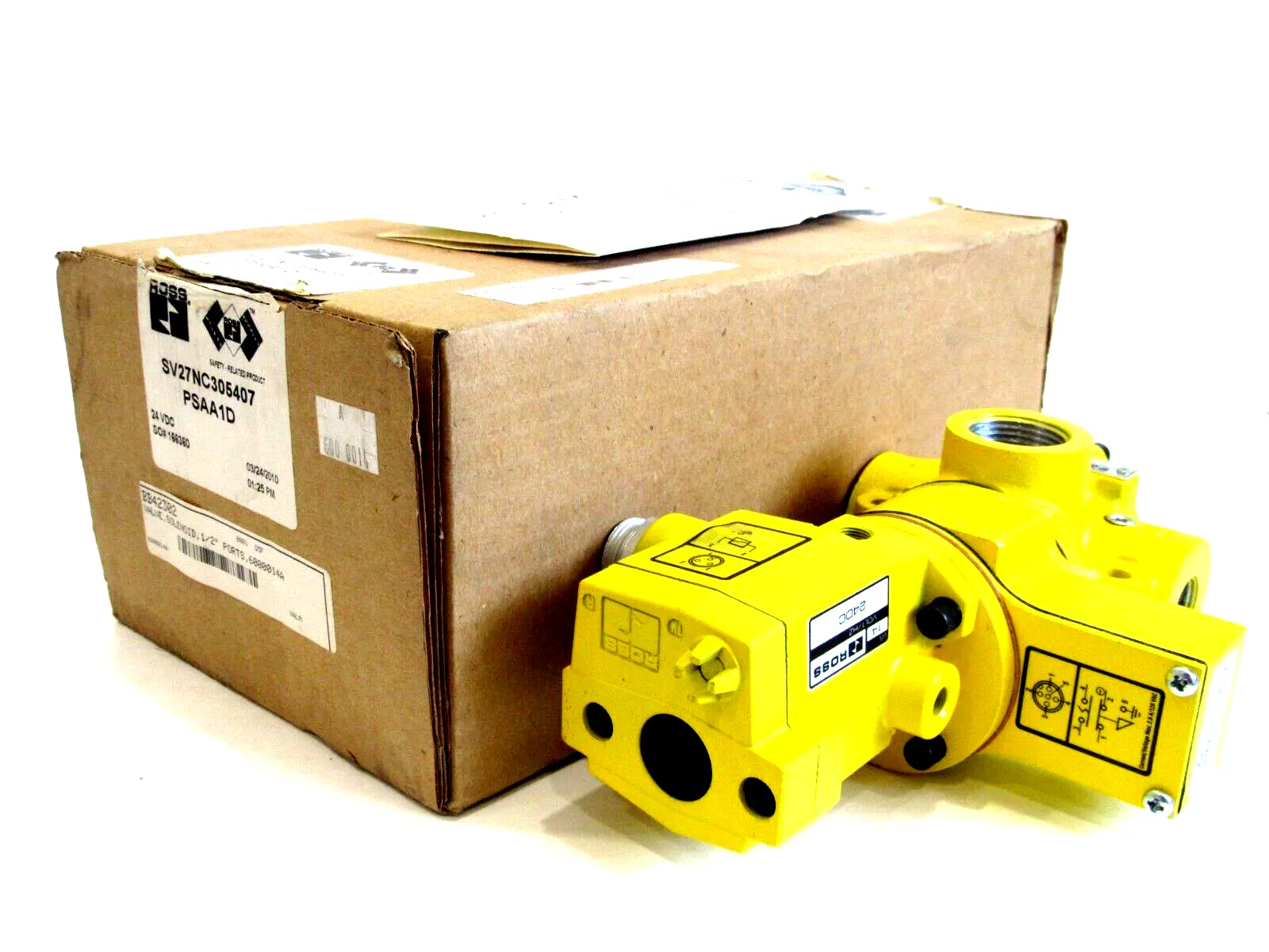 NEW ROSS CONTROLS SV27NC305407PSAA1D SOLENOID VALVE 1/2" PORTS