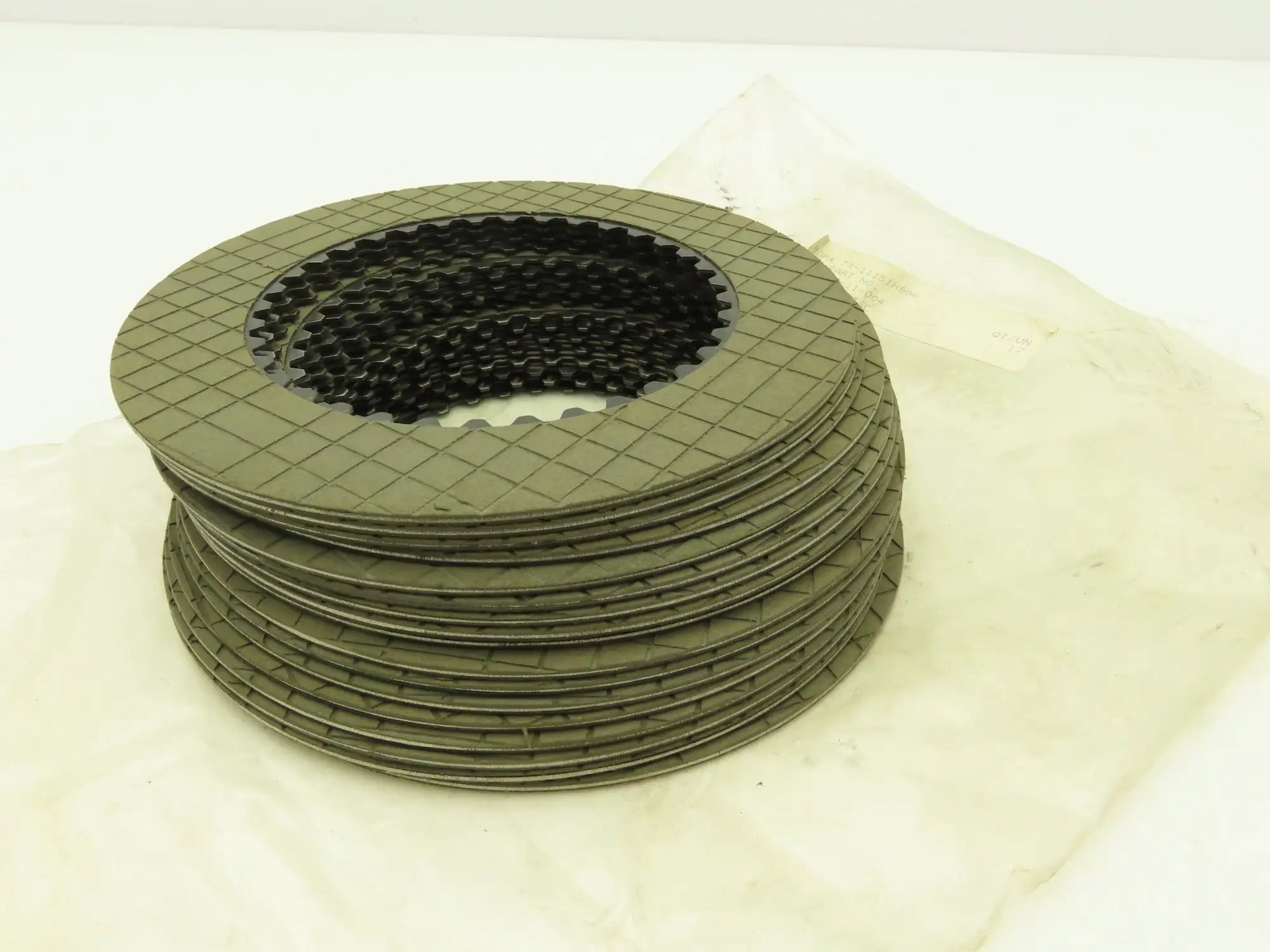 NA 12100-11-004 Friction Disc Clutch Plates 7"ODx4-3/8"ID 36T Drive Lot of 17