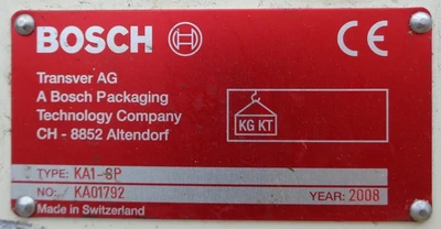 Used 2008 BOSCH KA1-SP Belt Conveyors California US | BakeryEquipment.com #1554472