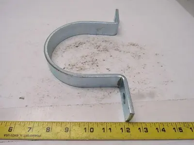 Minerallac #HD-297 Heavy Duty 2-Hole Steel Ridgid 5" Conduit Straps 1/4" Thick  Lot of 11