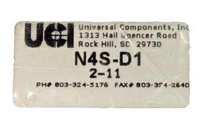 NEW UNIVERSAL COMPONENTS INC. N4S-D1 SOLENOID VALVE N4SD1