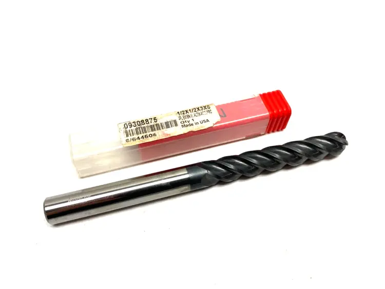 New | in-Stock ACCUPRO BALL END MILL: 1/2" DIA, 3" LOC, 4 FLUTE, SOLID CARBIDE 6" OAL Carbide Endmills | Maverick Industrial Sales #1102549