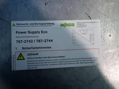 Used WAGO 7872744 DIN Rail Power Supplies | HGR 24 #797754