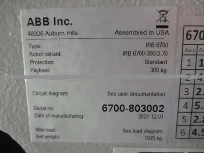 Used ABB IRB 6700 Robotic Welding Cells Pennsylvania US | Global Equipment International, LLC #1284629