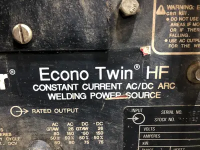 10" x .080" COIL JOINING TECH SHEAR BUTT END WELDER WITH MILLER ECONO TWIN HF WELDER: STOCK #19064