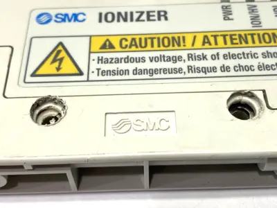 Used SMC Nozzle Type Ionizer, 6mm Port, Rc 1/8" DAMAGED MOUNTING HOLES Electrostatic Air Cleaners Michigan US | Maverick Industrial Sales #1454293