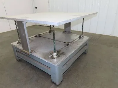 1" Aluminum Top  Steel Base Work Bench Table 43"x45" x 18-30"Adjustable Height