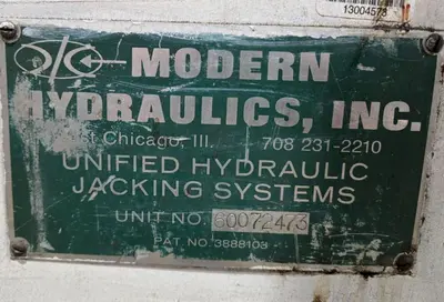 40 TON MODERN HYDRAULICS 4 CYLINDER PORTABLE HYDRAULIC DIE SETTING & SEPARATING SYSTEM: YOBRO #23866