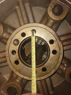 16'' 4-JAW LATHE CHUCK w/CAM LOCK DESIGN, 4'' THRU-HOLE, 4" THICK, FLAT BACK MNT