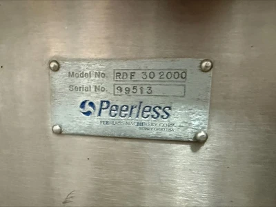 Used 1999 PEERLESS RDF 30 2000 Dough Dividers California US | BakeryEquipment.com #1554633