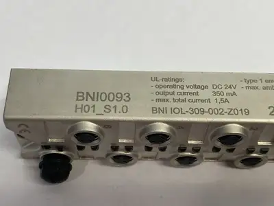USED BALLUFF IO-LINK SENSOR/ACTUATOR HUB BNI IOL-309-002-Z019