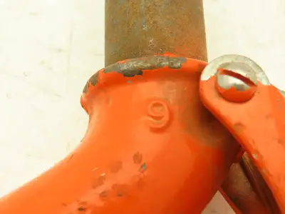 CM Lodestar 3-4 Ton Chain Hoist Upper Hook Threaded Shank w/Latch No 9 Orange