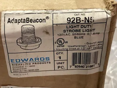 New | in-Stock EDWARDS SIGNALING 92B-N5 Light Source Equipment Ohio US | Surplus Asset Holdings #1227911