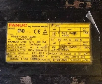 USED Fanuc A06B-0831-B201