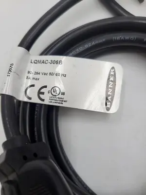 New | in-Stock LQMAC LQMAC-306 CORDSET: SINGLE ENDED MOLEX 3-PIN STRAIGHT FEMALE 1.83 M 3X18 BLACK PVC JACKET PVC BLACK Cable & Wire | ND Industrial Surplus #1211414