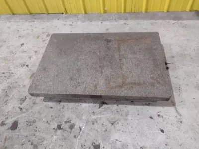 36" X 24" X 6" CHALLENGE PRECISION INSPECTION GRANITE SURFACE PLATE: STOCK 23107