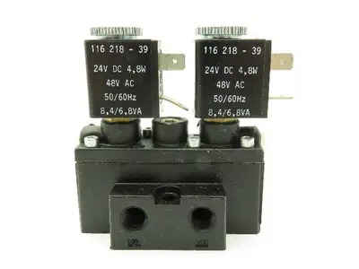 ARO A211SD-024-D Solenoid Spool Valve 5/2 5 Port 2 Position 24VDC 48VAC 1/8" NPT