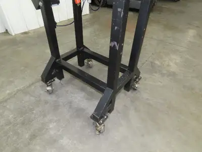 QC Industries 200x900mm Belt Conveyor on Casters 120V Variable Speed 7-80FPM