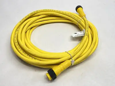 USED LUMBERG POWER CONNECTOR DOUBLE ENDED 7/8" M/F 4-PIN 500003296