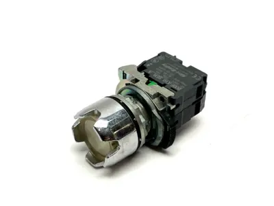 800FM-LG7 | Allen Bradley  Guarded Pushbutton w/ Lamp Module Contact Block - Used