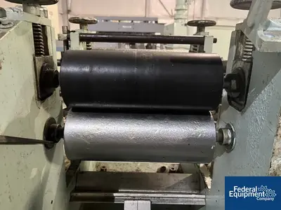 USED NRM 12" NRM Three Roll Sheet Stack