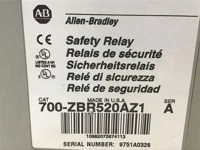 USED ALLEN BRADLEY 700-ZBR520AZ1 SER A