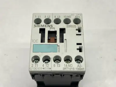 3RT1015-1BB41 | Siemens  SIRIUS Contactor 3-Pole 7A 690VAC 24VDC - Used