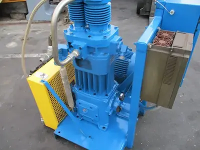 20 HP Hycomp, Boost Compressor, Nitrogen/Air/Gas Pressure Booster, 300-600 psi, 20-60 scfm
