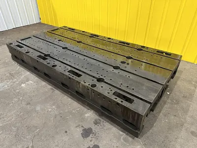 48" X 92" X 12" T-SLOTTED LAYOUT RISER TABLE / FLOOR PLATE: STOCK #19754