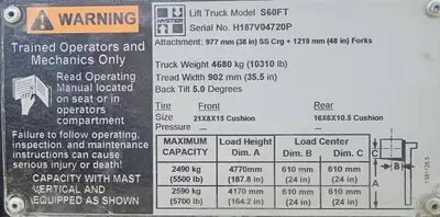 Used 2016 HYSTER S60FT Misc Forklifts Illinois US | Somerset Equipment Sales #1543014