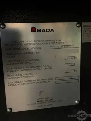 USED 2019 AMADA EMK-3612 M2