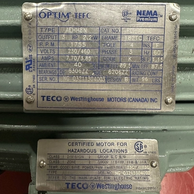 Westinghouse 3HP Electric Motor