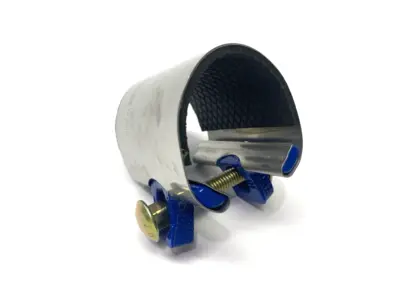 Used Smith-Blair Stainless Steel Repair Clamp 1-1/2" Pipe 3" Width Plumbing Equipment Michigan US | Maverick Industrial Sales #1395746