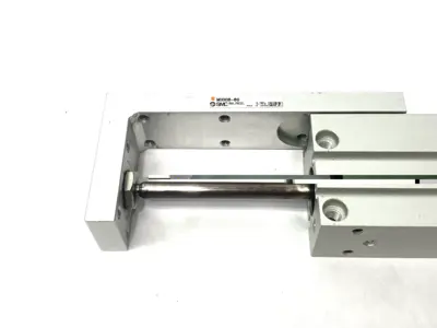 USED SMC COMPACT SLIDE CYLINDER TABLE, HIGH-RIDGIDITY, 16MM BORE