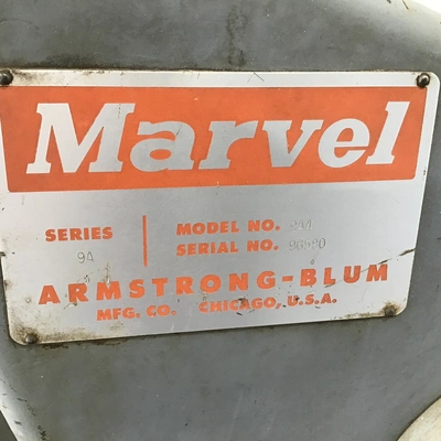 Marvel 9A4 Series 9A Horizontal Metal Cutting Power Hack Saw
