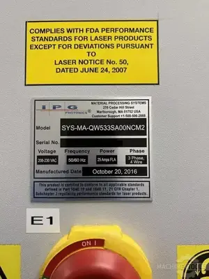 USED 2016 IPG SYS-MA-QW533SA00NCM2
