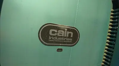 Heat Exchanger, Air, 2,528 SF, 550 deg F, Cain Industries #S744457