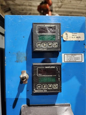 75 Ton Up Acting Heated Platen 4 Post Hydraulic Press